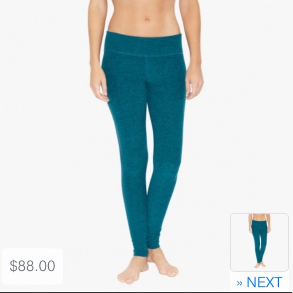 Beyond Yoga Peacock Teal Space Dye Full Length Leggings
